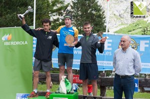 Podio masculino Km Vertical® Fuente Dé 2014