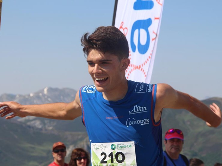 Antonio Alcalde, campeón de España junior en Fuente Dé