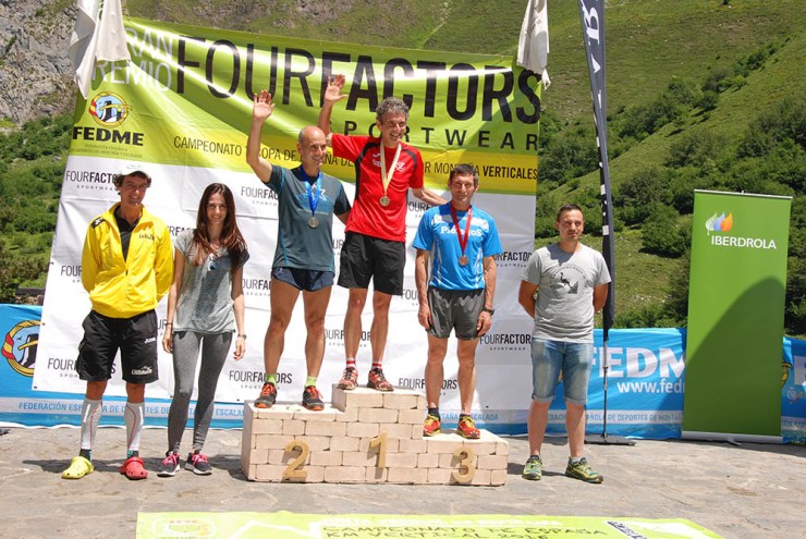 Veterano B masculino-Fernando Borrajo, Jexux Zelaia, Jesús Crespo